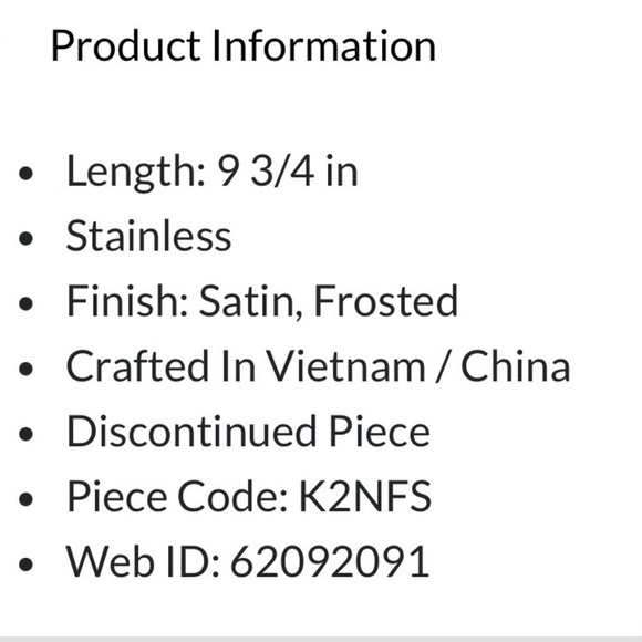 Set of 6 Robert Welch designer Meridian Stainless Satin Knives Discontinued - Picture 6 of 9